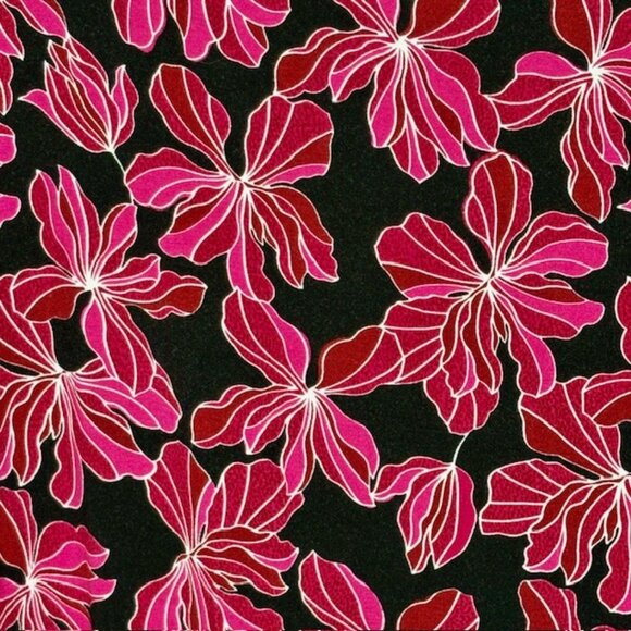 Hobbs of London Julia Floral Printed Top - Red/Pink/Black - L - Picture 9 of 12